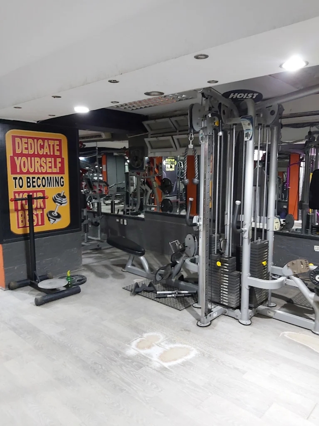 Heavy-Duty Rack Section at Power Gym